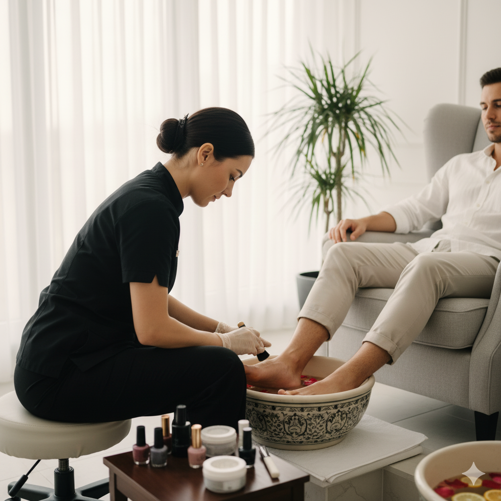 Spa Pedicure and Spa Manicure